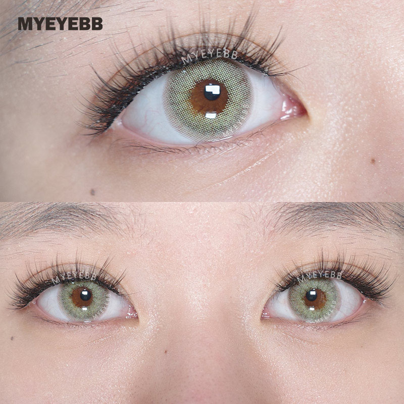 MYEYEBB Wild Cat Green Prescription Colored Contact Lenses - image 3