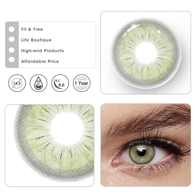 MYEYEBB Glacier Ash Green Colored Contact Lenses - image 7