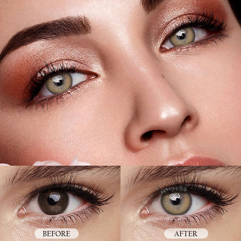 MYEYEBB Dream Bubble Brown Prescription Colored Contact Lenses - image 5