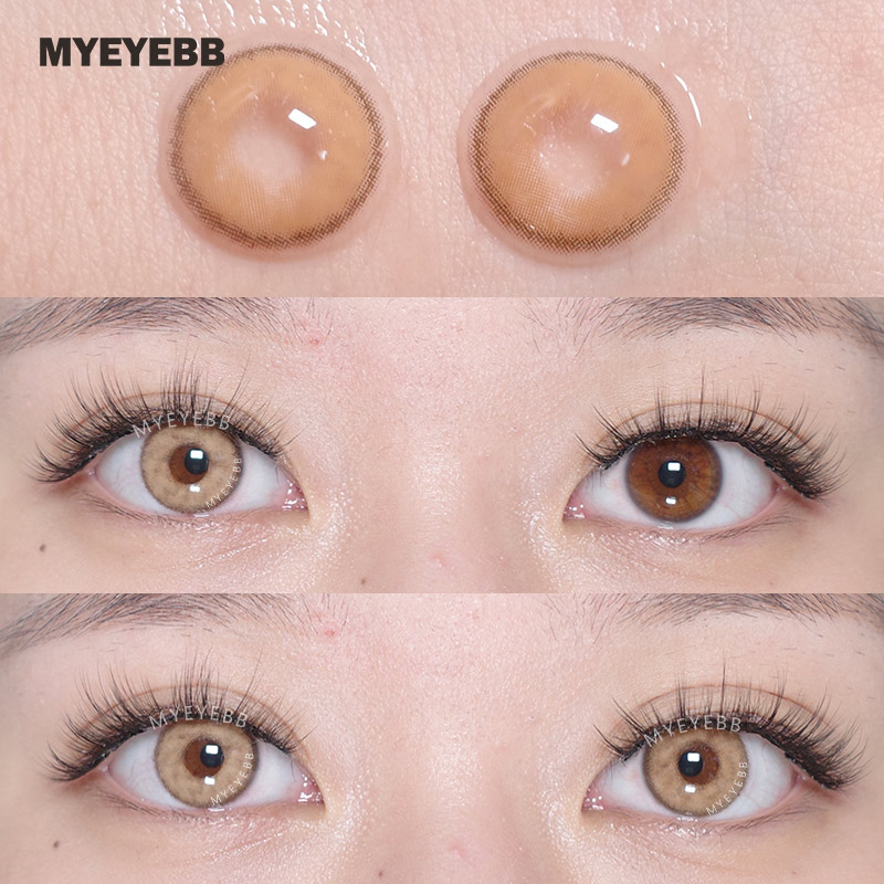 MYEYEBB Silvana Brown Prescription Colored Contact Lenses - image 4
