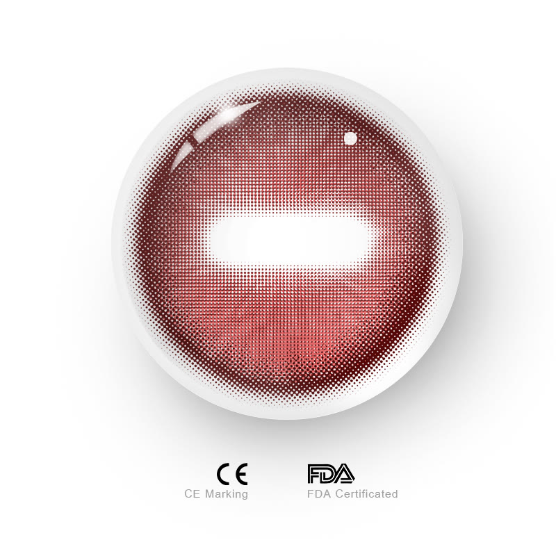 MYEYEBB Goat Eye Red Cosplay Colored Contact Lenses | 1 Day-4 Pcs - image 7