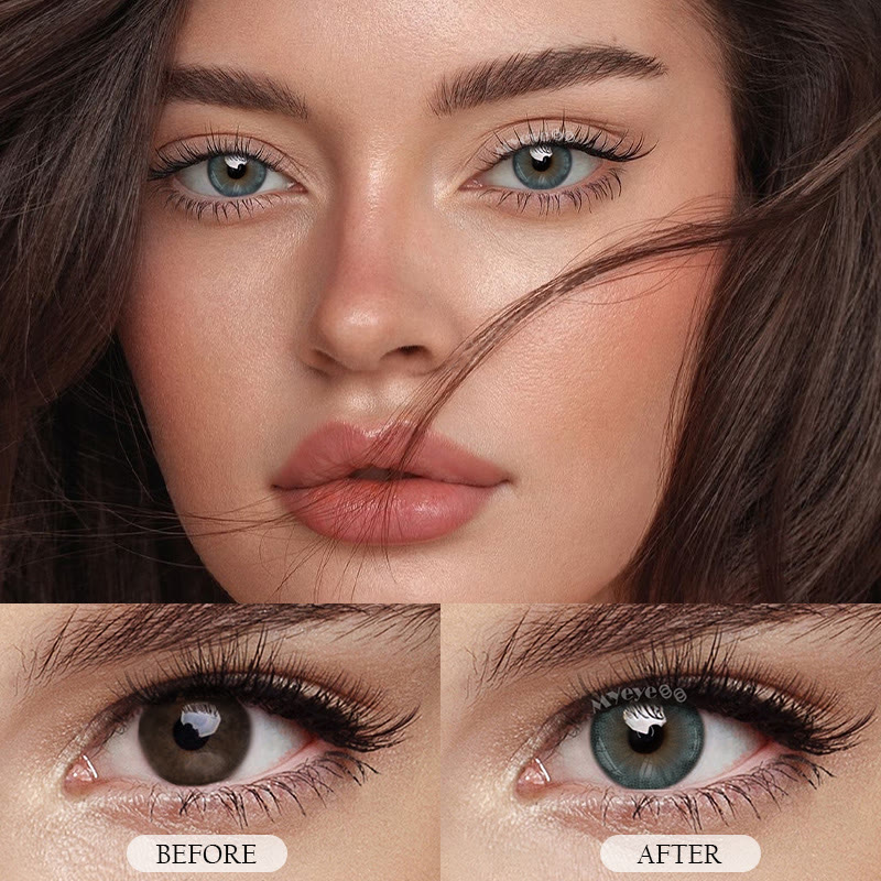 MYEYEBB Arctic Blue Prescription Colored Contact Lenses丨Monthly - image 6