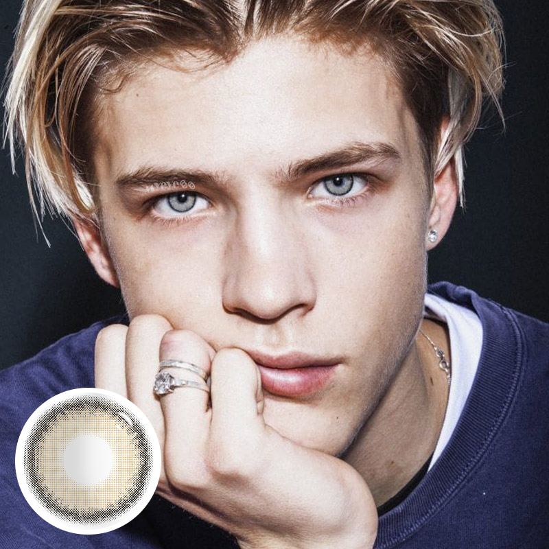 MYEYEBB Fox's Eye Brown Prescription Men Colored Contact Lenses - image 4