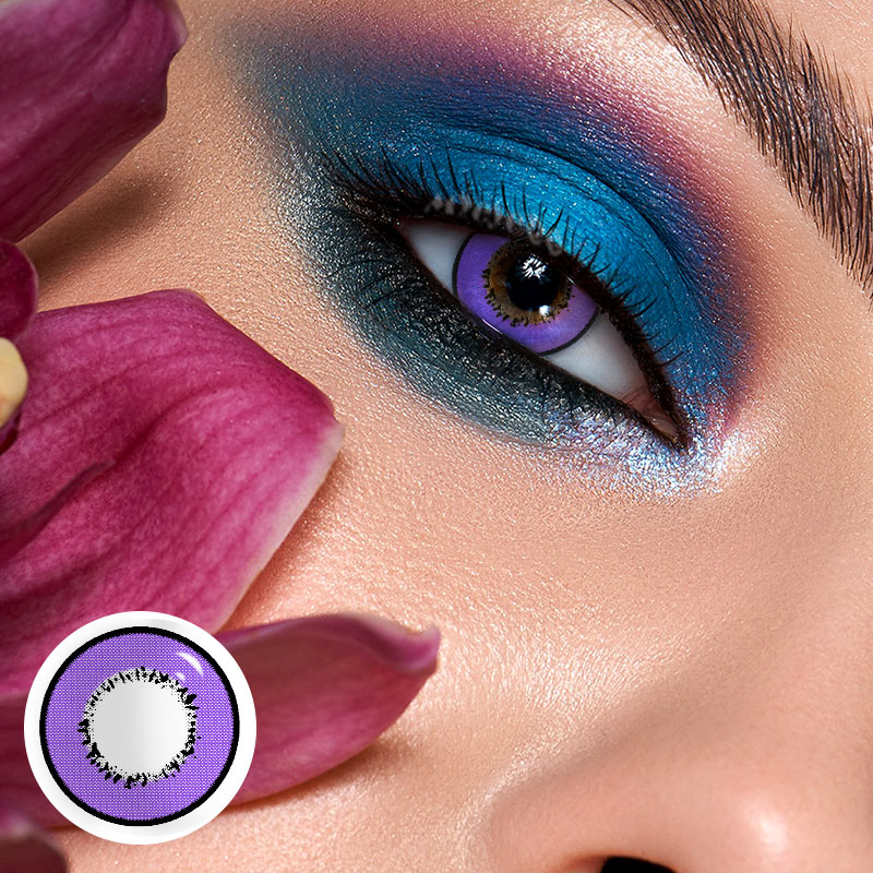 MYEYEBB Elements Violet Prescription Cosplay Colored Contact Lenses  - image 2