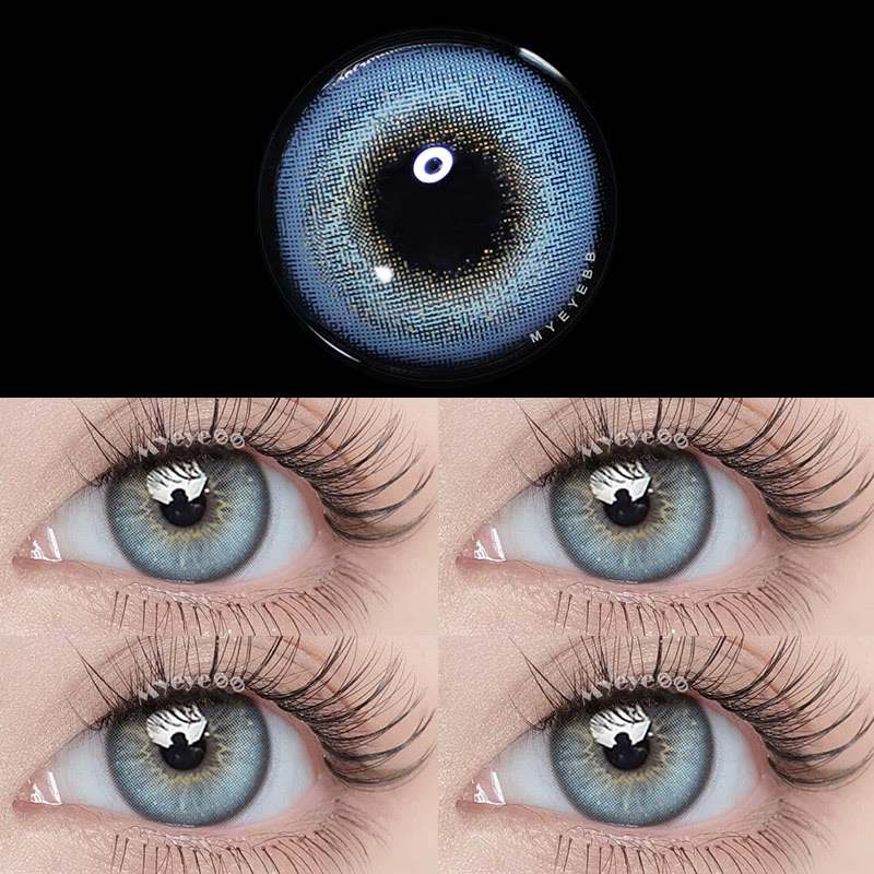 MYEYEBB Dream Bubble Blue Prescription Colored Contact Lenses - Satellite Blue - -8.00 - LM31_BU - image 1