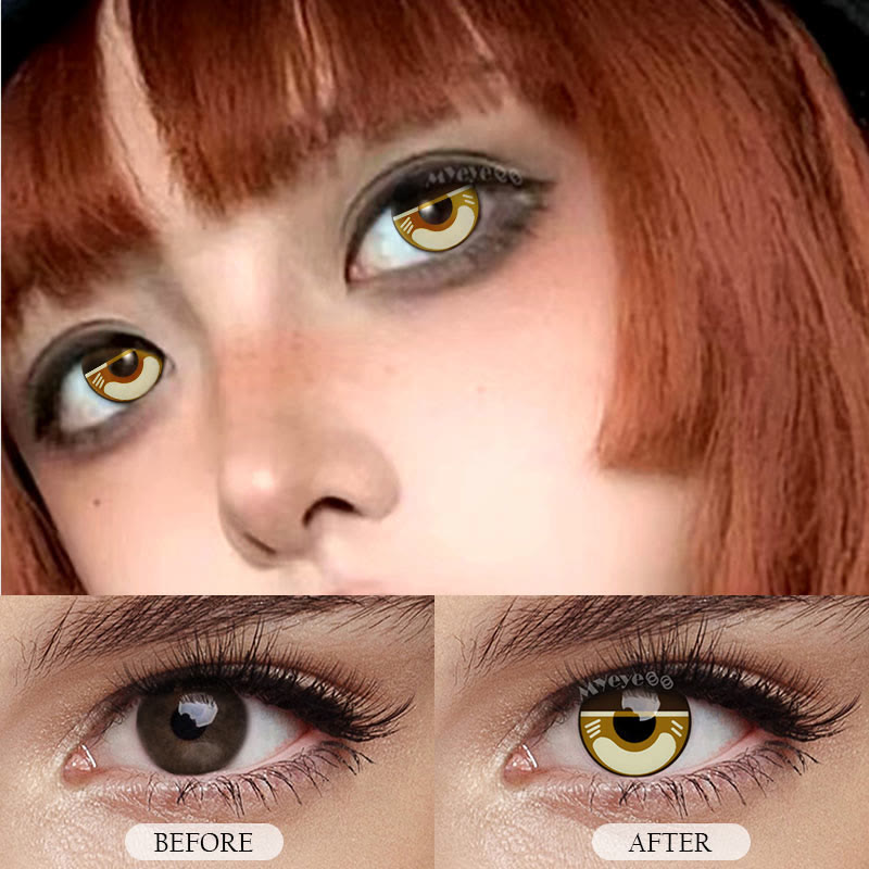 MYEYEBB Blind Agatsuma Zenitsu Prescription Cosplay Colored Contact Lenses  - image 5