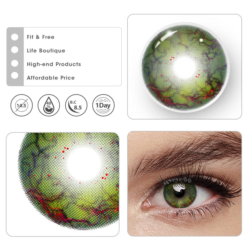 MYEYEBB Venom Realm Green Cosplay Colored Contact Lenses丨1 Day - image 7