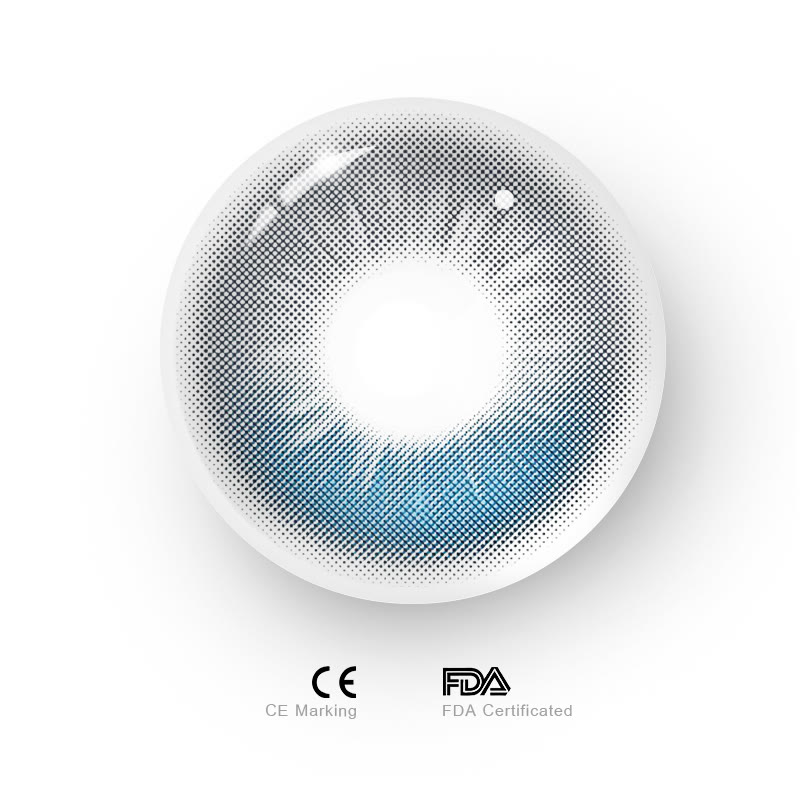 MYEYEBB Moonstone Blue Colored Contact Lenses | 1 Day-10 Pcs - image 11