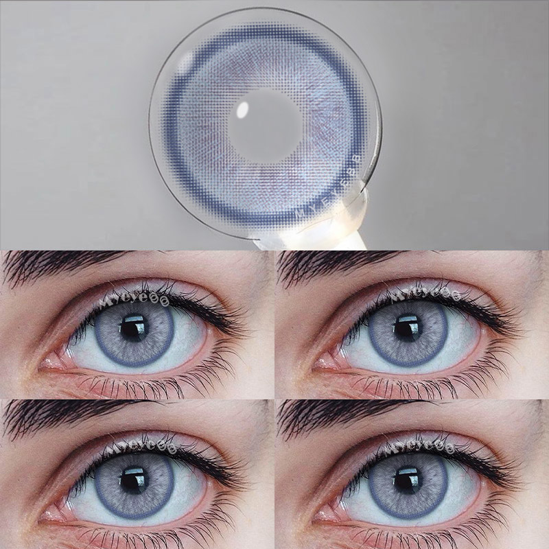 MYEYEBB Genshin Moon Blue Prescription Colored Contact Lenses-MYEYEBB