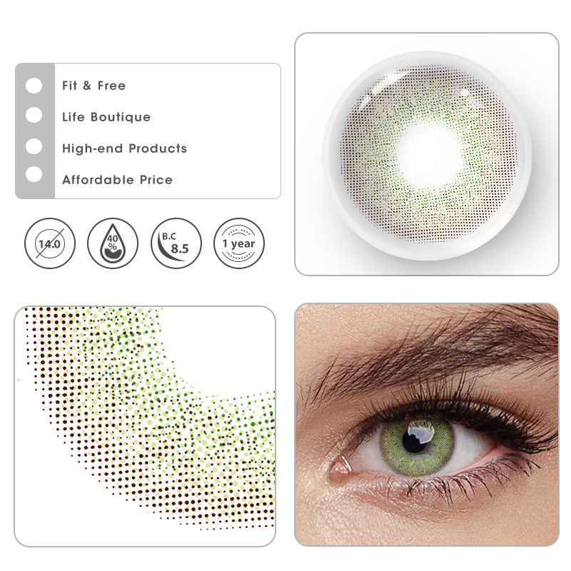 MYEYEBB Wild Cat Green Prescription Colored Contact Lenses - image 7
