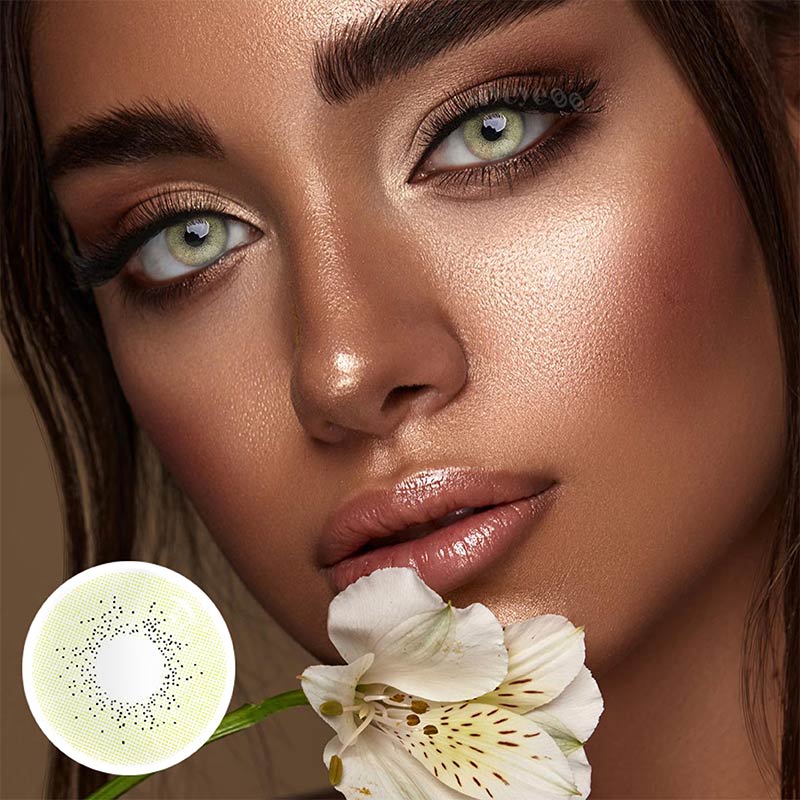 MYEYEBB Ocean Brown Green Prescription Colored Contact Lenses  - image 4