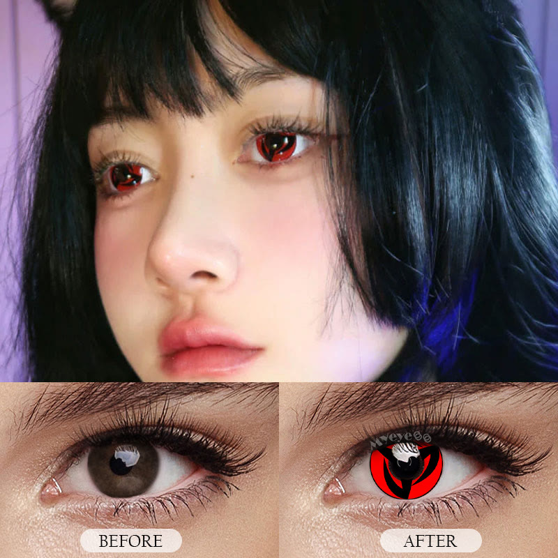 MYEYEBB Mangekyo Cosplay Colored Contact Lenses-MYEYEBB