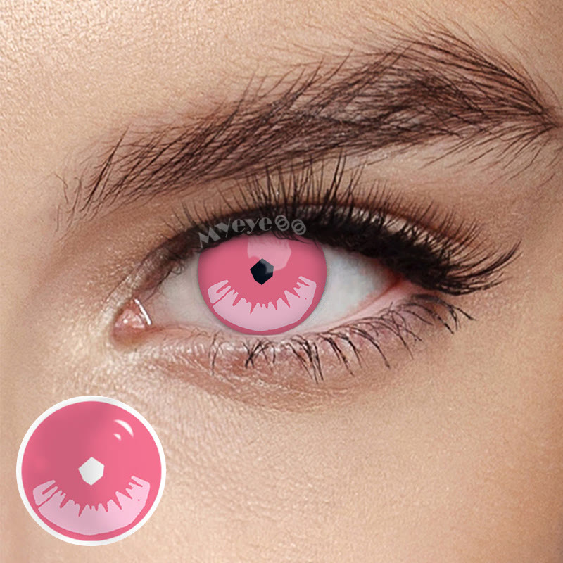 MYEYEBB Blind Kamado Nezuko Prescription Cosplay Colored Contact Lenses -MYEYEBB