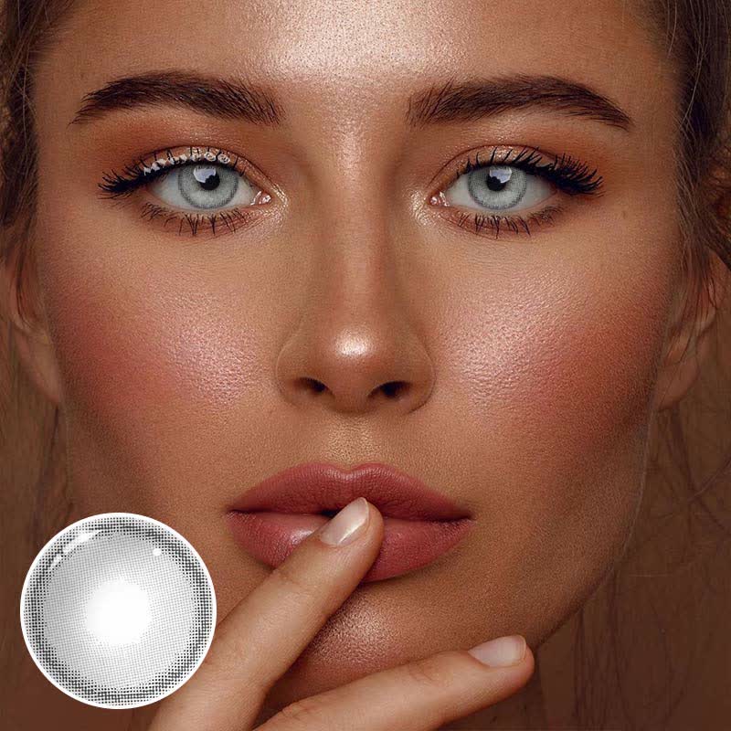 MYEYEBB Jiggle Ring Grey Prescription Colored Contact Lenses - image 2