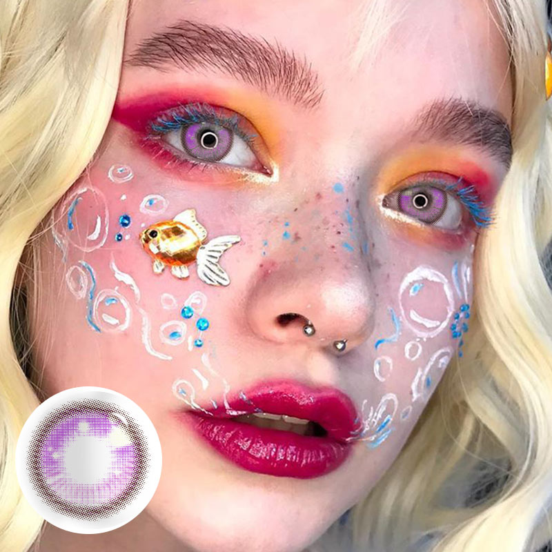 MYEYEBB Kranya Violet Prescription Cosplay Colored Contact Lenses-MYEYEBB