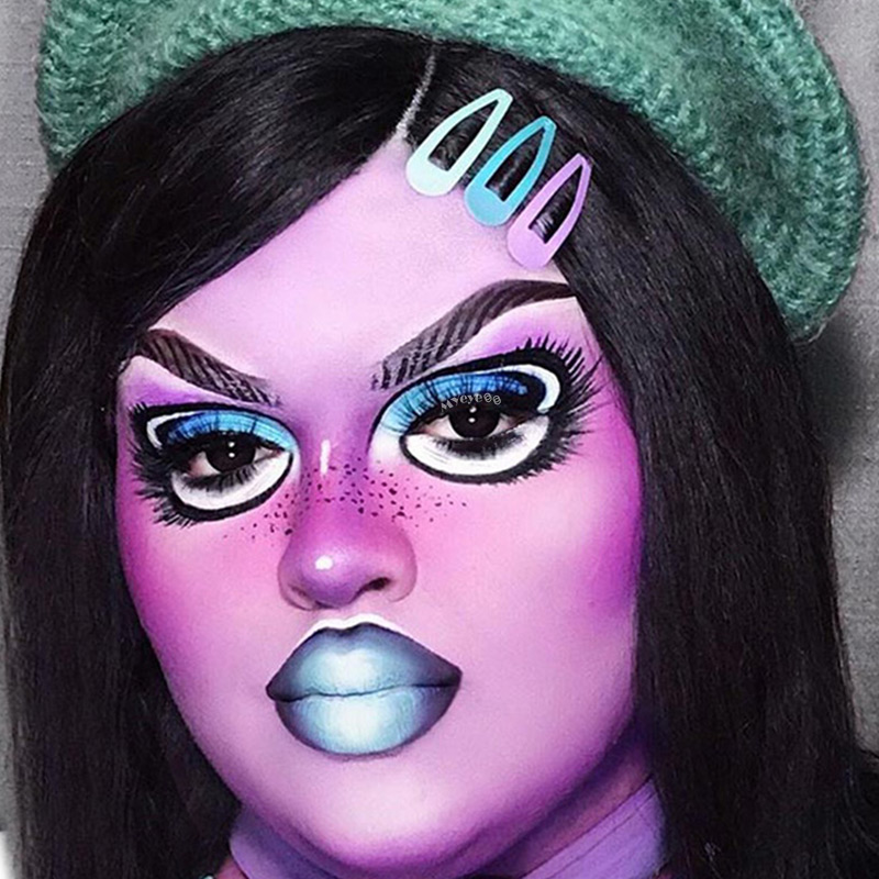 MYEYEBB Black Block Prescription Cosplay Colored Contact Lenses - image 14