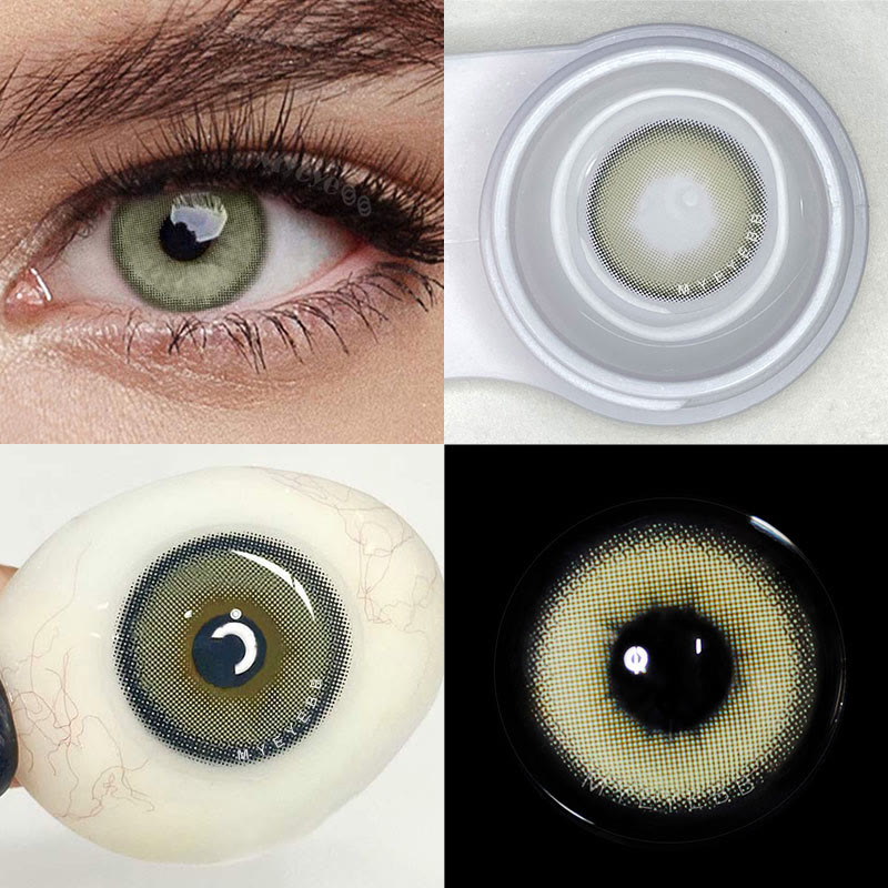 MYEYEBB Jiggle Ring Green Prescription Colored Contact Lenses - image 3