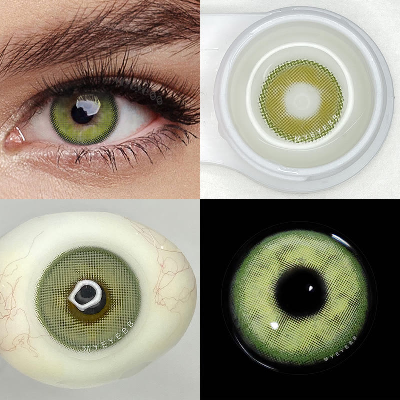 MYEYEBB Silvana Green Prescription Colored Contact Lenses - image 7