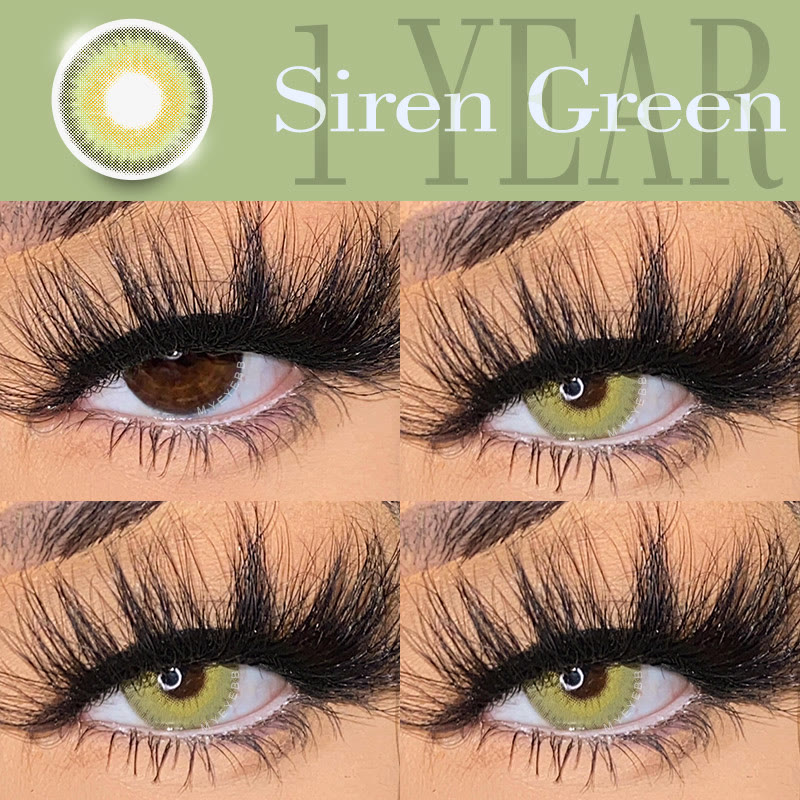 MYEYEBB Siren Green Prescription Colored Contact Lenses - image 2