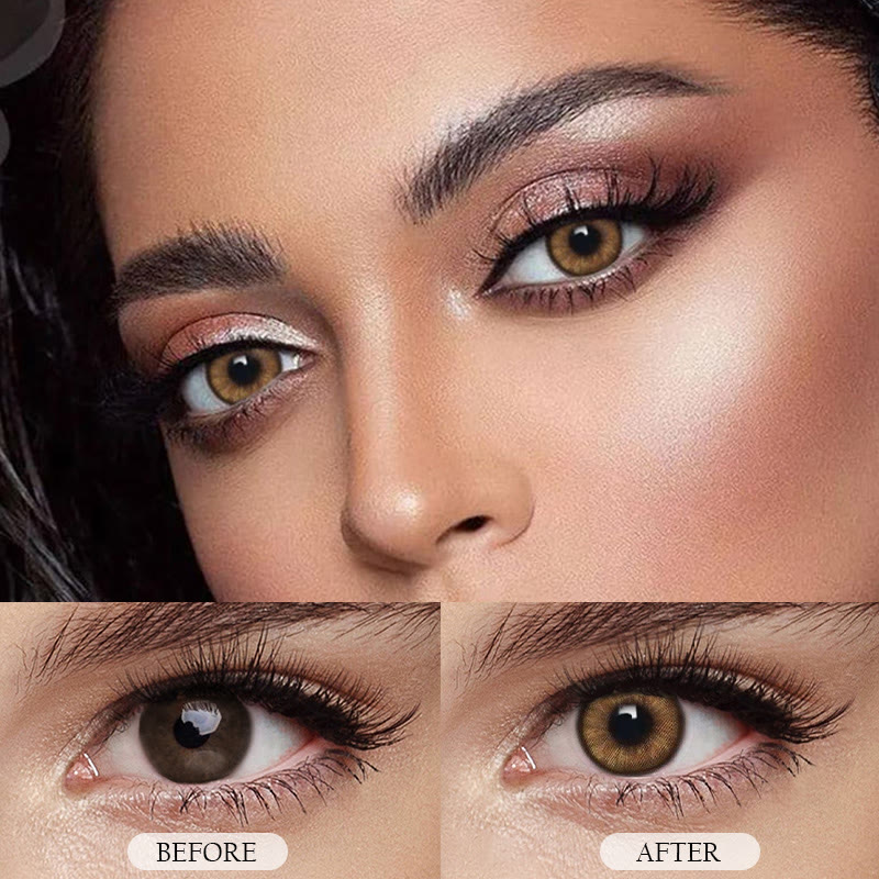 MYEYEBB Maldives Brown Colored Contact Lenses-MYEYEBB