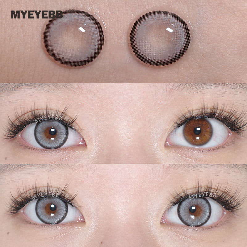 MYEYEBB Norko Grey Prescription Colored Contact Lenses