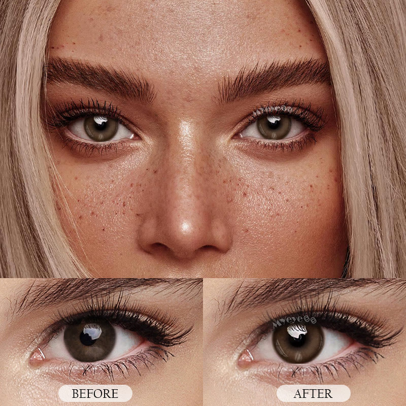 MYEYEBB Misty Orange Brown Prescrition Colored Contact Lenses | 6 Months - image 9