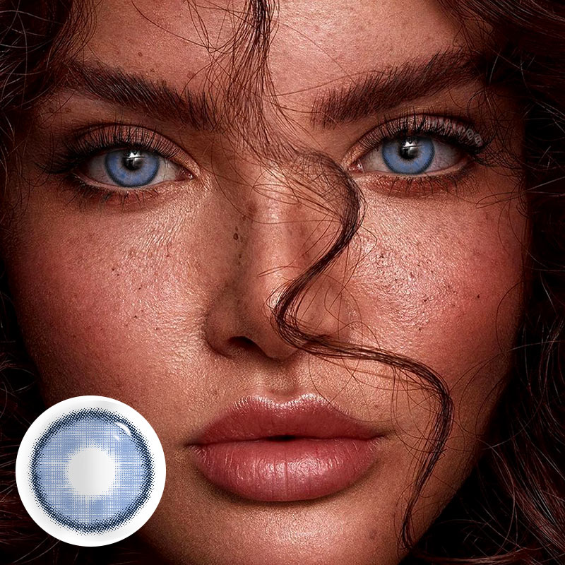MYEYEBB Silvana Blue Prescription Colored Contact Lenses - image 2