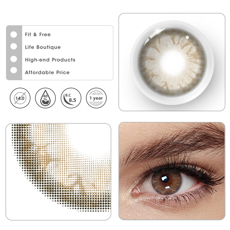 MYEYEBB Gem Tequila Brown Prescription Colored Contact Lenses - image 8