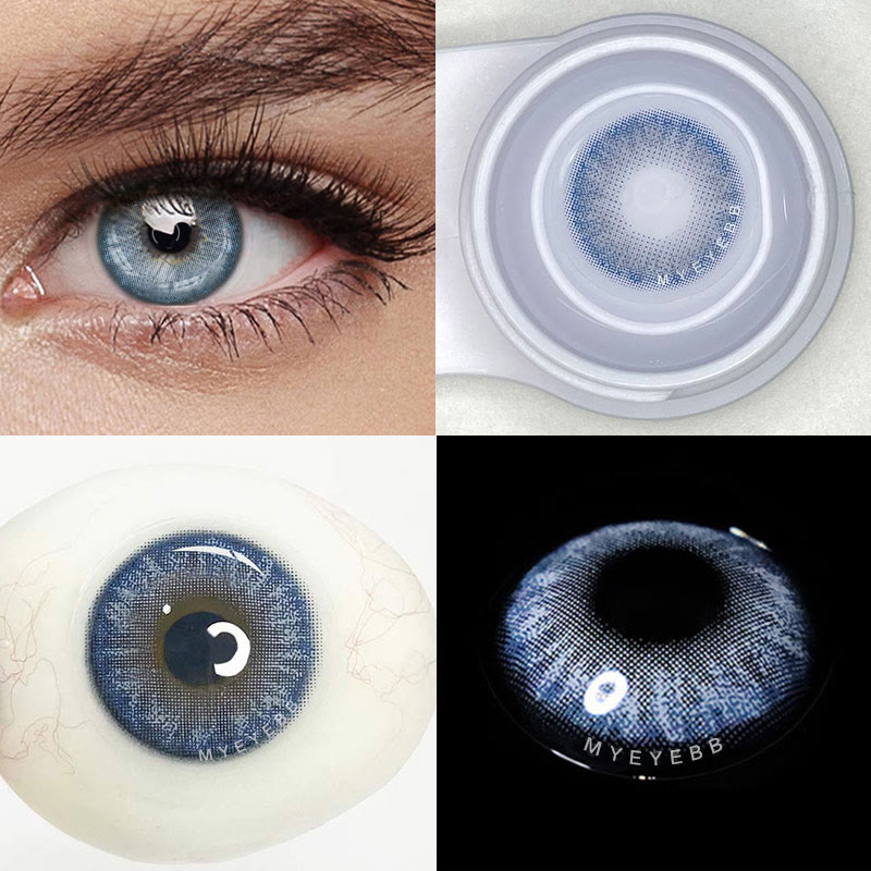 MYEYEBB Sydney Blue Prescription Colored Contact Lenses - image 3
