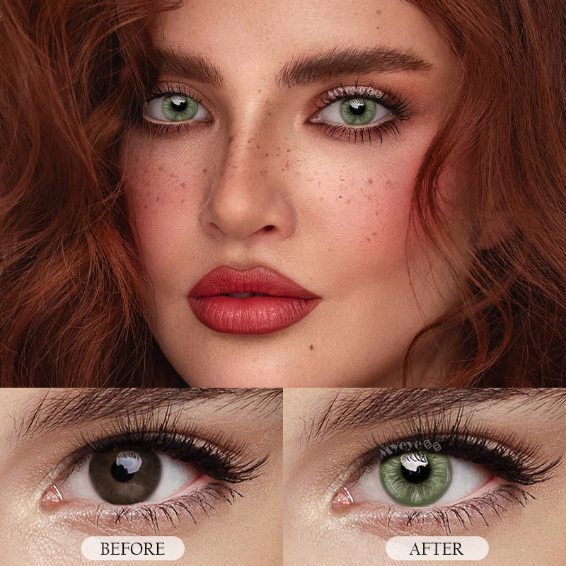 MYEYEBB Unspoken Mirage Olive Green Prescription Colored Contact Lenses - image 3