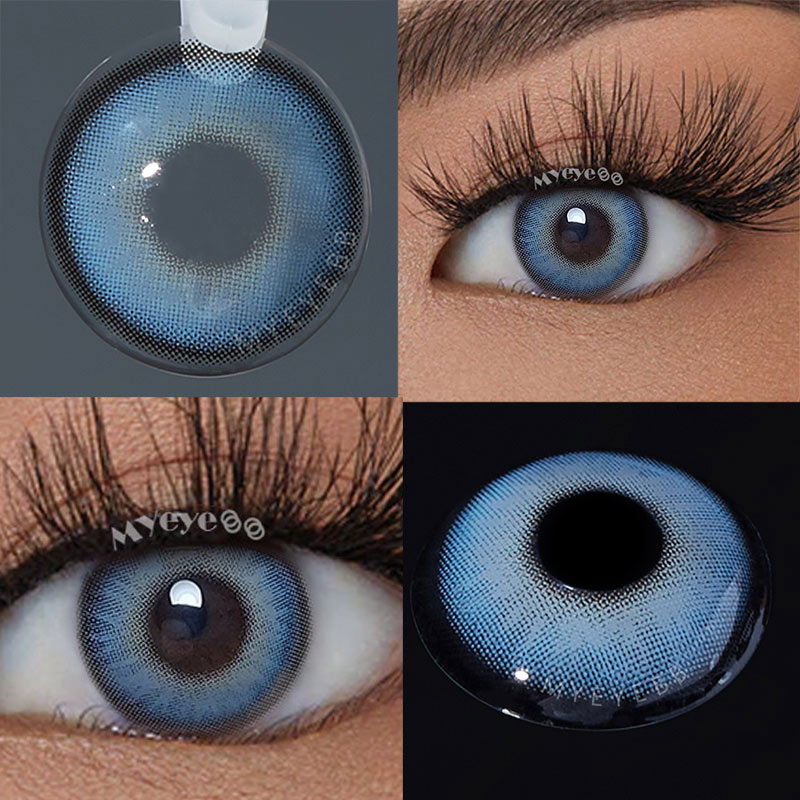 MYEYEBB Chanel Lady Himalaya Blue Prescription Colored Contact Lenses  - image 2
