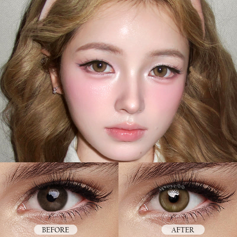 MYEYEBB Eden Olive Colored Contact Lenses丨6 Months