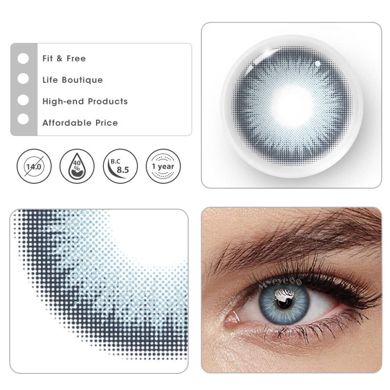 MYEYEBB Y2K Boho Blue Prescription Colored Contact Lenses - image 9
