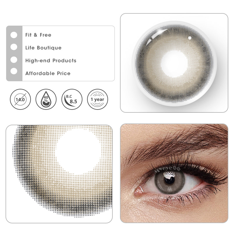 MYEYEBB Aoki Grey Colored Contact Lenses-MYEYEBB