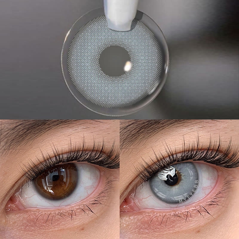 MYEYEBB Queen Grey Prescription Colored Contact Lenses-MYEYEBB