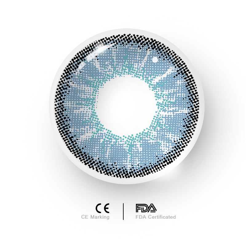 MYEYEBB Magic Hour II Vika Blue Prescription Colored Contact Lenses - image 7