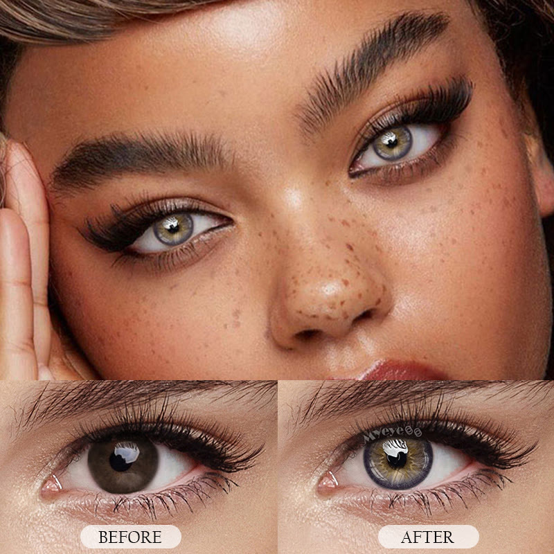 MYEYEBB Sicilian Brown Prescription Colored Contact Lenses - image 5