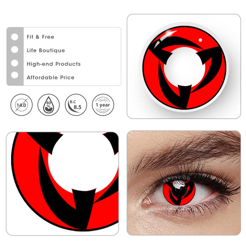 MYEYEBB Mangekyo Cosplay Colored Contact Lenses-MYEYEBB
