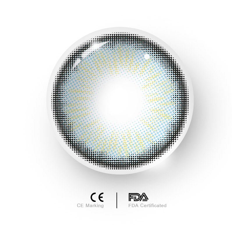 MYEYEBB Nowhere S27 Blue Prescription Colored Contact Lenses - image 8