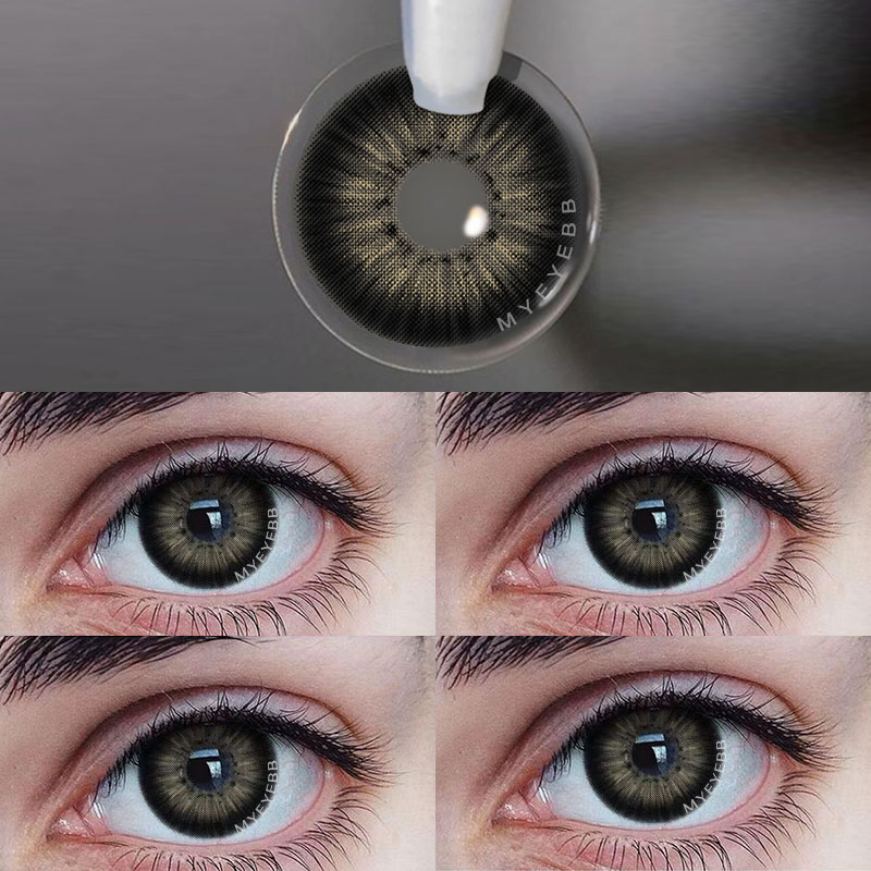 MYEYEBB New York III Black Prescription Colored Contact Lenses