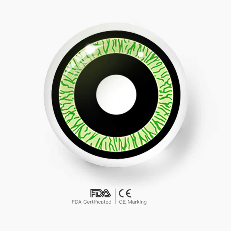 MYEYEBB Nebulos Green Cosplay Colored Contact Lenses - image 3