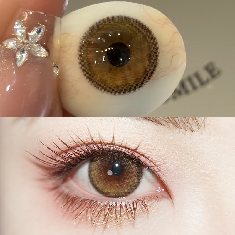 MYEYEBB Eden Olive Colored Contact Lenses丨6 Months