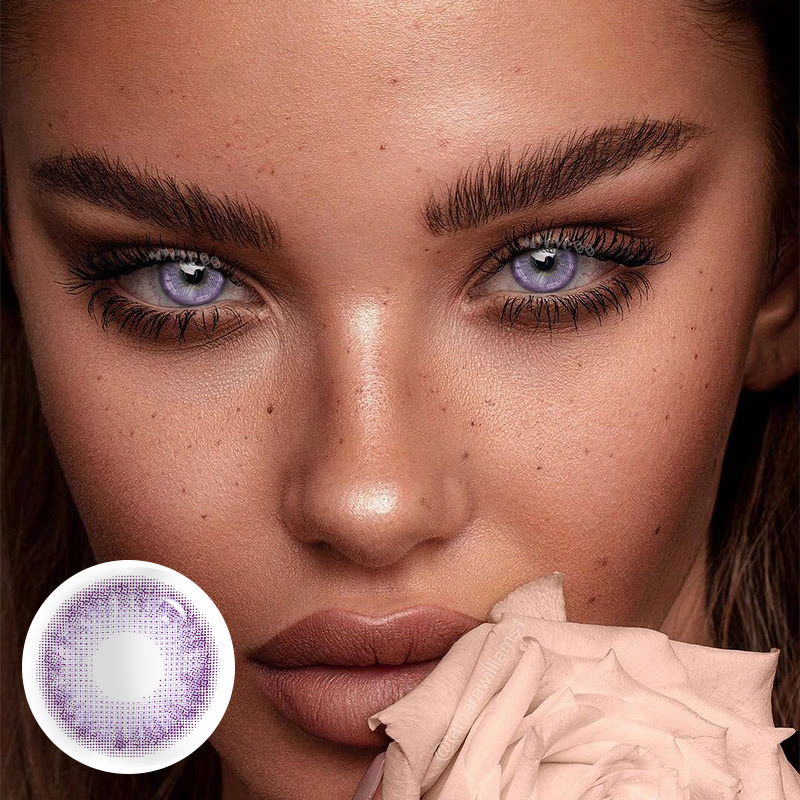 MYEYEBB Sydney Violet Prescription Colored Contact Lenses - image 5