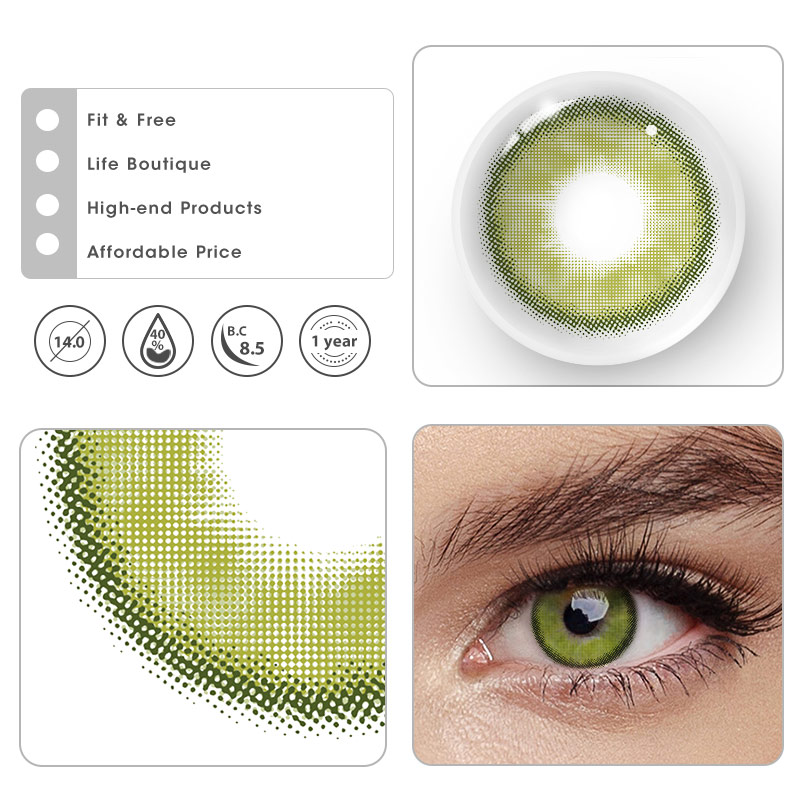 MYEYEBB Silvana Green Prescription Colored Contact Lenses - image 11