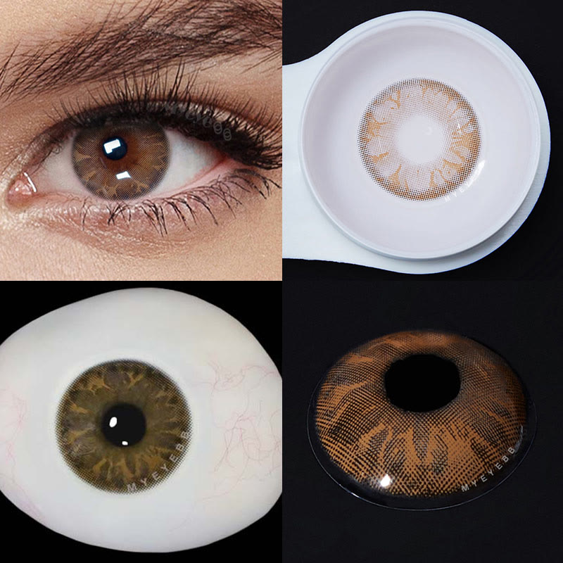 MYEYEBB Gem Tequila Brown Prescription Colored Contact Lenses - image 7