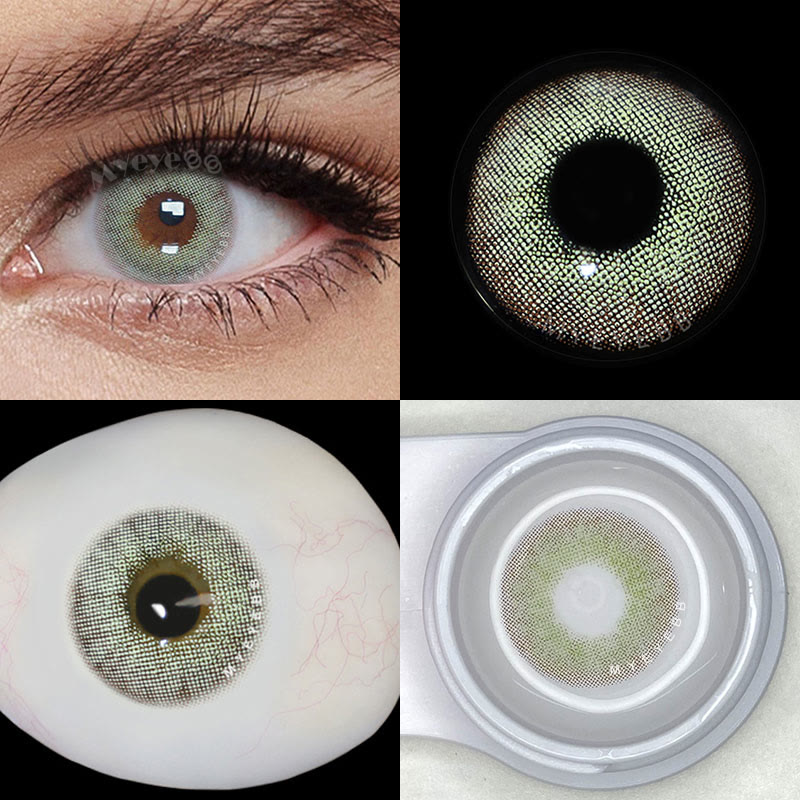MYEYEBB Wild Cat Green Prescription Colored Contact Lenses - image 5
