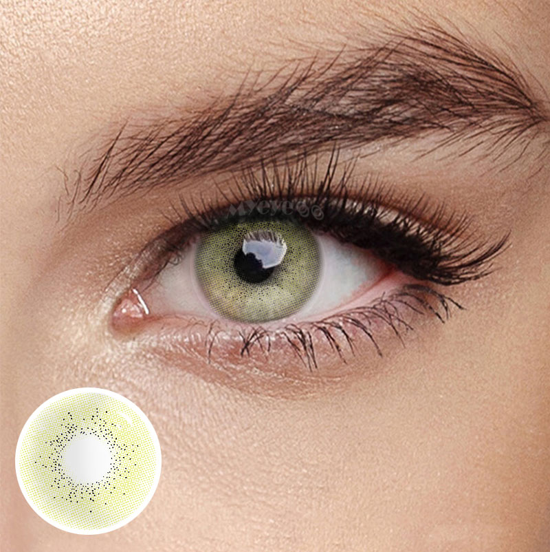 MYEYEBB Ocean Brown Green Prescription Colored Contact Lenses -MYEYEBB