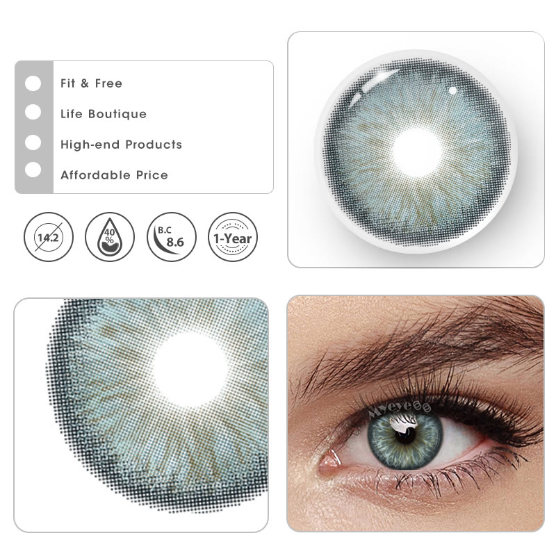 MYEYEBB Siren Iris Blue Colored Contact Lenses - image 5