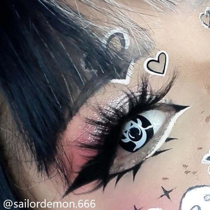 MYEYEBB Ghost Prescription Cosplay Colored Contact Lenses -MYEYEBB