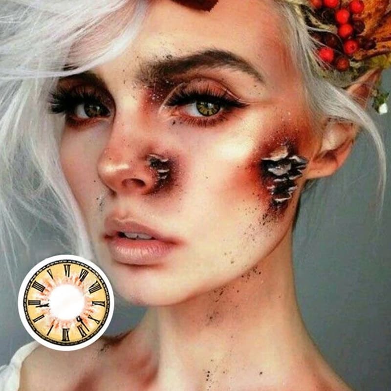 MYEYEBB Tokisaki Kurumi Yellow Cosplay Colored Contact Lenses - image 4